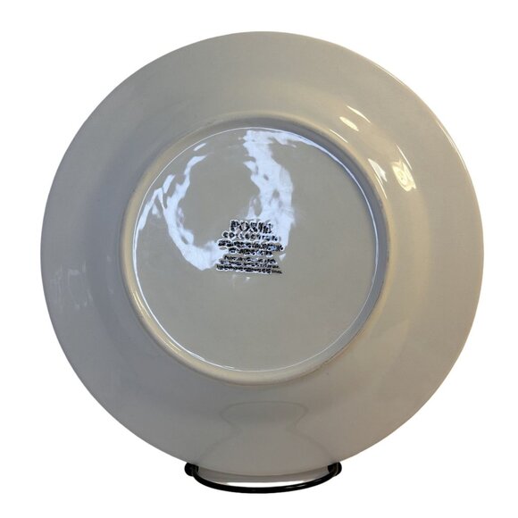 NWT Laurie Gates Purple Posie Collection Set-2 Dinner Plates 11" HARD TO FIND - Picture 6 of 8